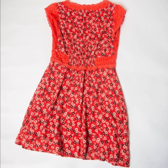 NWOT free people orange dress 4 - Picture 4 of 4